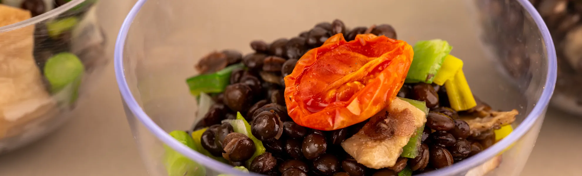 Mixed Mushroom and Lentil Verrine